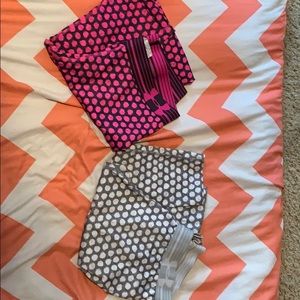 Two pairs of under armour leggings.